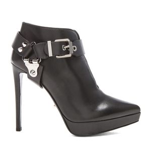 SERGIO ROSSI Western Leather Booties heel Boots Ankle Boot send your offer